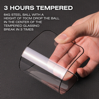 Heybingo Nouveau Verre Trempé en Aluminium de Haute Qualité O-Fold 0,33 mm 6 X Xr 11 12 13 Pro Max Protection d'Écran Anti-Traces de Doigts pour Iphone