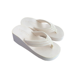 XIXITIAO Sandali Infradito Ultimi Arrivi <span class=keywords><strong>Scarpe</strong></span> Basse Estive da <span class=keywords><strong>Spiaggia</strong></span> in Eva Ciabatte Morbide da Donna Bianche con Zeppa Infradito in Eva per Ragazze - Product Image 6