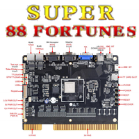 Carte de jeu PCB Super 88 Fortunes Vertical Skill Game à monnayeur, prix usine, pour machine de jeu d'arcade