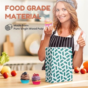 สติกเกอร์ปิดผนึกของขวัญแบบไม่มีมือจับปากแบนถุงกระดาษสำหรับขนมอบลูกกวาด - Product Image 5