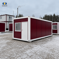 Maisons préfabriquées modulaires CGCH à structure plate, maisons préfabriquées modifiées, maisons préfabriquées personnalisées de 40 pieds à vendre, maisons conteneurs