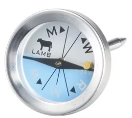 Thermomètre à cadran rond miniature pour viande (<span class=keywords><strong>agneau</strong></span>, porc, bœuf, poulet) – Étanche, sans électricité, en acier inoxydable – NOUVEAUTÉ 2025 – VENTE CHAUDE - Product Image 2