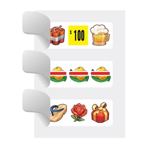 Cartes de jeux de loterie à languettes de qualité supérieure, impression numérique sur papier, impression couleur CMYK, billets à languettes - Product Image 1