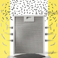 Filtre à graisse en maille d'aluminium personnalisé DTAF pour hotte de cuisine, nouveau filtre purificateur d'air pour hotte, efficacité 0,3 µm