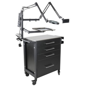 Carrito de Salón Dongpin 79.5x40.5x80 Cm con 4 Cajones, Carrito Móvil para Herramientas de Tatuaje, Peluquería y Uñas - Product Image 3