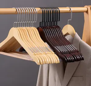 Новое поступление 2022 модные Нескользящие U плечевые деревянные вешалки для рубашек деревянные вешалки