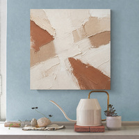 Peinture sur toile encadrée, texture abstraite au couteau à palette, art mural, 12, 16, 20, 24 pouces, décoration intérieure personnalisée