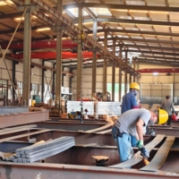 Solution de stockage industrielle de haute qualité, bâtiment métallique préfabriqué, structure en acier, entrepôt