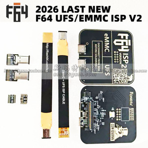Programmeur F64 Flash64 Box ISP V2, adaptateur eMMC UFS pour la réparation et le flashage de téléphones K262 - Product Image 2