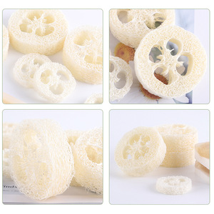 Eco-certificata Luffa naturale Luffa fette di 2cm/2.5cm forma ovale alla moda borsa spazzola <span class=keywords><strong>per</strong></span> il sapone <span class=keywords><strong>per</strong></span> la cura delle mani in <span class=keywords><strong>bagno</strong></span> - Product Image 2