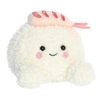 Jouet en peluche doux, en forme de sushi nigiri aux crevettes, style cuisine japonaise, accessoire interactif pour animaux de compagnie