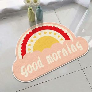 Nouveau microfibre absorbant antidérapant shaggy courbé <span class=keywords><strong>arc</strong></span>-<span class=keywords><strong>en</strong></span>-<span class=keywords><strong>ciel</strong></span> <span class=keywords><strong>tapis</strong></span> <span class=keywords><strong>de</strong></span> <span class=keywords><strong>bain</strong></span> - Product Image 4