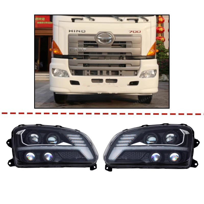 Hino Trucks Headlight - New LED DRL 24V High Quality