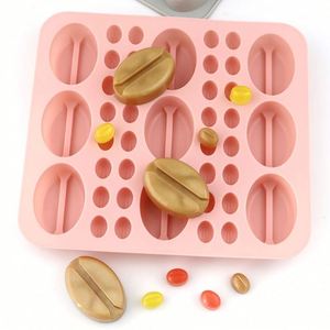 Molde de Silicona para Chocolate, Dulces y Galletas con Forma de Granos de Café, Reutilizable, Libre de BPA, para Hacer Hielo a Mano, OEM/ODM - Product Image 2