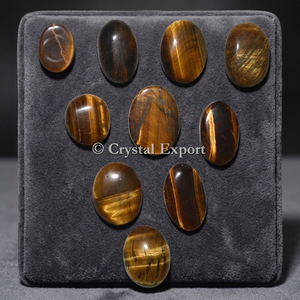 Natural Agate Oval Cut Cabochons Polished with Radiation Treatment for Jewelry Making - Product Image 3