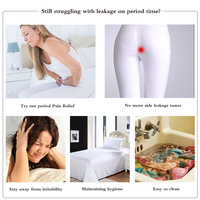 Culottes menstruelles Shanhao OEM sans PFAS, anti-fuites, 4 couches, flux moyen, sous-vêtements menstruels bio
