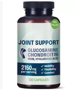 JOENT <span class=keywords><strong>Glucosamine</strong></span> Chondroïtine <span class=keywords><strong>Sulfate</strong></span> 120 Capsules Vitamines Soutien Articulaire avec Bénéfices pour l'Énergie et la Croissance des Cheveux - Product Image 3