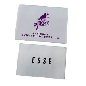 Etiquetas Personalizadas de Tela de Algodón con Letras Autoadhesivas, Etiquetas Tejidas Mini para Ropa, Precio de Fábrica - Product Image 3