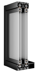 <span class=keywords><strong>Porte</strong></span> coulissante panoramique en verre à cadre ultra-fin en aluminium, isolation thermique pour séparations intérieures et extérieures <span class=keywords><strong>de</strong></span> bureau et cuisine - Product Image 4