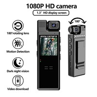 Mini cámara corporal L9WIFI WiFi 1080P, grabadora de video portátil HD con pantalla lateral, cámara de acción inalámbrica con control por aplicación para reuniones al aire libre.