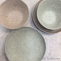 Vaisselle en fibre de bambou et mélamine, assiettes, bols et tasses écologiques en RPET, vaisselle incassable, sans BPA, articles de cuisine