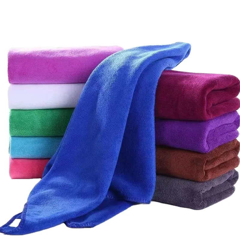 Wholesale customized high-quality water absorb fast drying polyester brocade 35*75 adult soft kitchen home Hotel bath towel gift