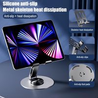 Support pliable pour appareil électronique portable - Support de bureau entièrement réglable et pliable pour téléphones et tablettes