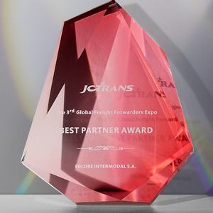 Trophée en cristal dégradé 2026 |   Conception moderne personnalisée pour les prix des entreprises scientifiques <span class=keywords><strong>et</strong></span> technologiques |   Meilleur cadeau de reconnaissance pour partenaire - Product Image 3