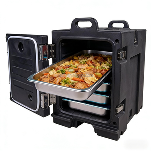 Contenedor Aislado para <span class=keywords><strong>Alimentos</strong></span> con Carga Frontal, Compra al por Mayor, Apilable, Ruedas Giratorias, Calentador de <span class=keywords><strong>Alimentos</strong></span> para Catering, 82 Qt para 5 Recipientes de Tamaño Estándar - Product Image 1