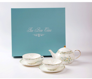 Service à <span class=keywords><strong>thé</strong></span> en porcelaine anglaise rétro délicate QIAN HU 2026, écologique, avec théière, décoration d'intérieur, coffret cadeau pour le <span class=keywords><strong>thé</strong></span> de l'après-midi - Product Image 3