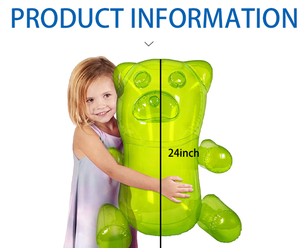 Maßge schneiderte 24 Zoll transparente Urlaub Geburtstag Party Dekorationen <span class=keywords><strong>Candy</strong></span> Land aufblasbare Gummibärchen Spielzeug für Kinder Kind - Product Image 5