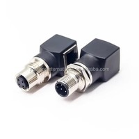 RJ45 커넥터 - M12 원형 A 코드 암수 커넥터 (M12 4핀)
