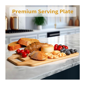 Planche à découper en bambou sculpté double face, cadeau de <span class=keywords><strong>cuisine</strong></span> populaire 2026 pour sœur, planche à pain solide en bois, vente en gros - Product Image 5