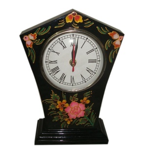 Home Decor Hand Painted Wooden Table <b>Clock</b> for Bedroom, Living Room, Office Fashionable and Modern Antique Design Table <b>Clock</b> - Product Image 4