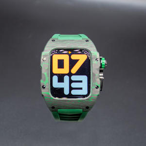 Coque originale en fibre de carbone pour I Watch Series 8 7 6 SE 45MM 44MM Richard Luxury RM Apple Watch Case - Product Image 3