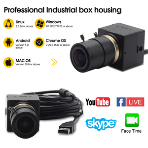 Mini cámara Web USB de 5MP, Webcam CMOS Omnivision OV5640, 5-50mm, varios Focus, lente de montaje CS, cámara Web de vídeo UVC - Product Image 3
