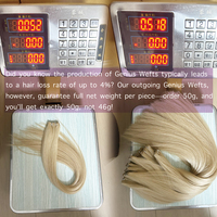 Extensiones de Cabello Rusas Finas e Invisibles Genius Weft, Cabello Super Double Drawn, Personalización Genius Weft, Venta al por Mayor