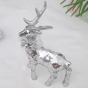 Figura de Ciervo Brillante con Lentejuelas, Decoración Navideña para Interiores, Juguete Navideño - Product Image 2