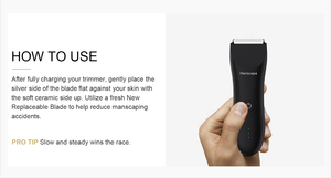 Rasoio Elettrico Impermeabile per <span class=keywords><strong>Corpo</strong></span> Maschile Sicuro per la Pelle Trimmer per Peli dell'Inguine Maschile - Product Image 5