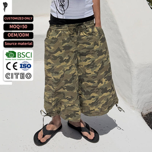 Shorts Bermuda Camouflage Homme OEM avec Cordon de Serrage, Poches Cargo, Tissu Oxford Respirant, Style Décontracté - Product Image 1