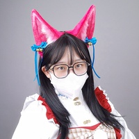 Serre-tête Oreilles de Renard à Neuf Queues Spirit Blossom Ahri Cos Accessoires avec Clochettes