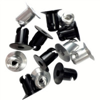 Boutons à quart de tour en aluminium argenté Allen Head 7/16 x 0,500 pouces, vis à tête fraisée, attaches, pièces de voiture de course