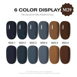 AILANUO Private Label Hema Free VEGAN Gel Polish <b>Set</b> 6colors with Unique Package Box Design <b>Nail</b> Supply Salon Uv Gel OEM Bottles - Product Image 2