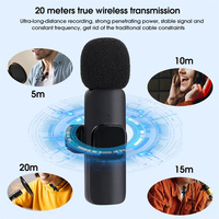K35 Lavalier Revers Microphone 3.5mm Microphone à condensateur omnidirectionnel pour haut-parleur de caméra Smartphone, micro d'enregistrement pour Youtube