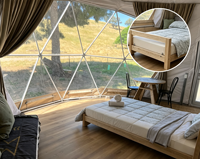 Dôme bulle de luxe pour camping, tente bulle 10M en tissu PVC avec rideau et lucarne, vente en gros