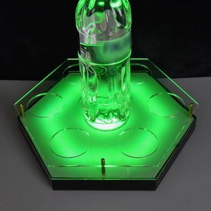 Nhựa có thể sạc lại Acrylic <span class=keywords><strong>LED</strong></span> bắn thắp sáng phục vụ khay <span class=keywords><strong>LED</strong></span> chai hiển thị - Product Image 6