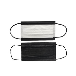 Mascarilla médica desechable de 3 capas para hombre y mujer, cubrebocas negro quirúrgico y de procedimiento, certificado EN 14683 Tipo II, BFE98 - Product Image 5