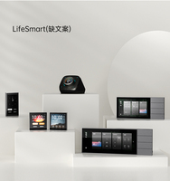 Sistem Rumah Pintar Panel Kontrol Layar Sentuh 4-Inci Wi-Fi 2.4GHz/Ethernet Dukungan HomeKit Alexa Kontrol Aplikasi Resolusi 480x480P