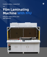 Stratification de film de filtre EMI 400x600mm Machine de stratification LCD de stratification de verre avec FFU et réseau lumineux