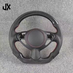 Upgrade roda kemudi kulit serat karbon, Aksesori Mobil Nissan Sylphy 370z <span class=keywords><strong>350z</strong></span> untuk Infiniti G35 Fx35 Qx70 Qx60 - Product Image 2